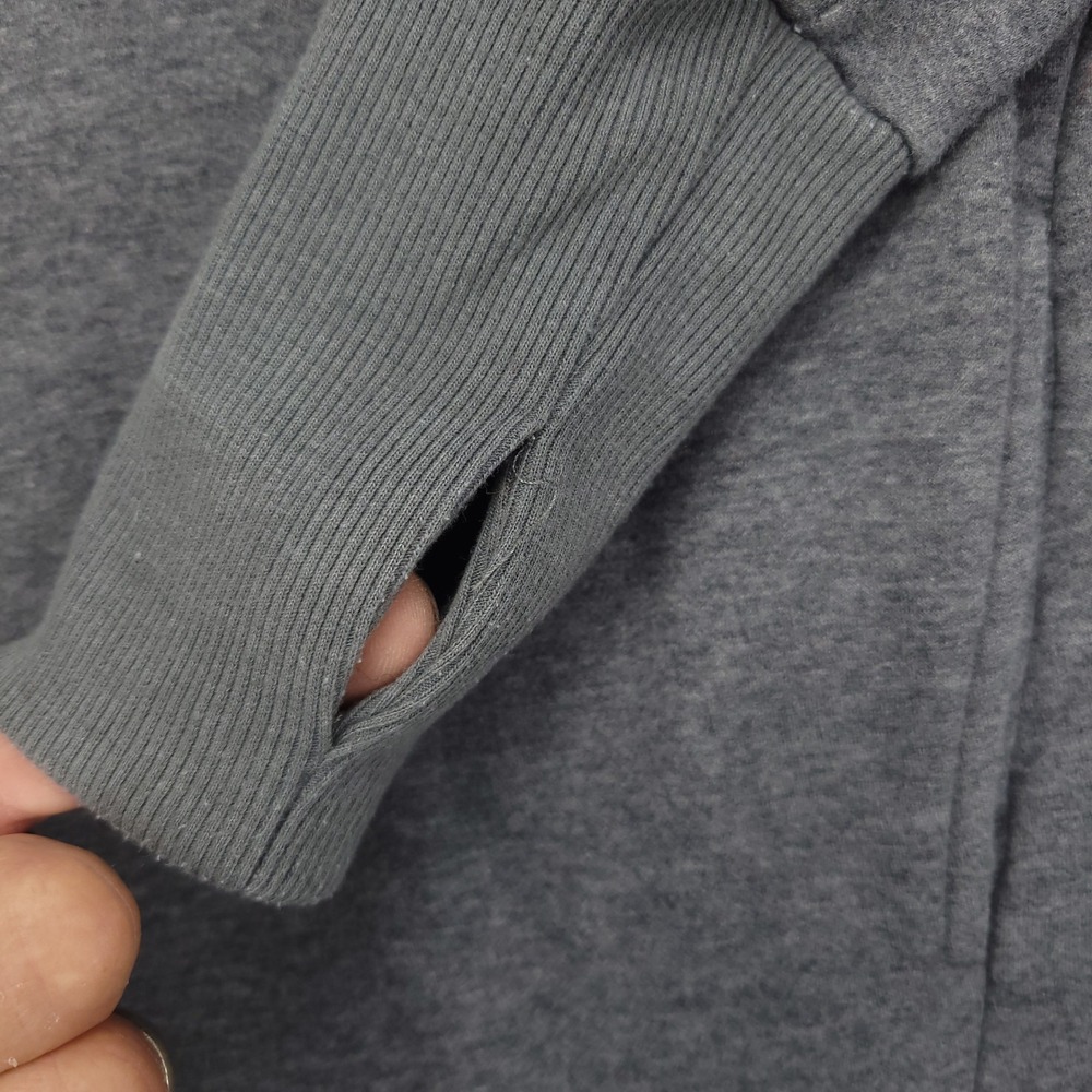 Fabletics Funnel Neck Hoodie Women's S Gray Thumb Hole Soft Casual Athleisure‎ - Picture 3 of 16